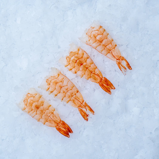 Krevety vannamei na sushi